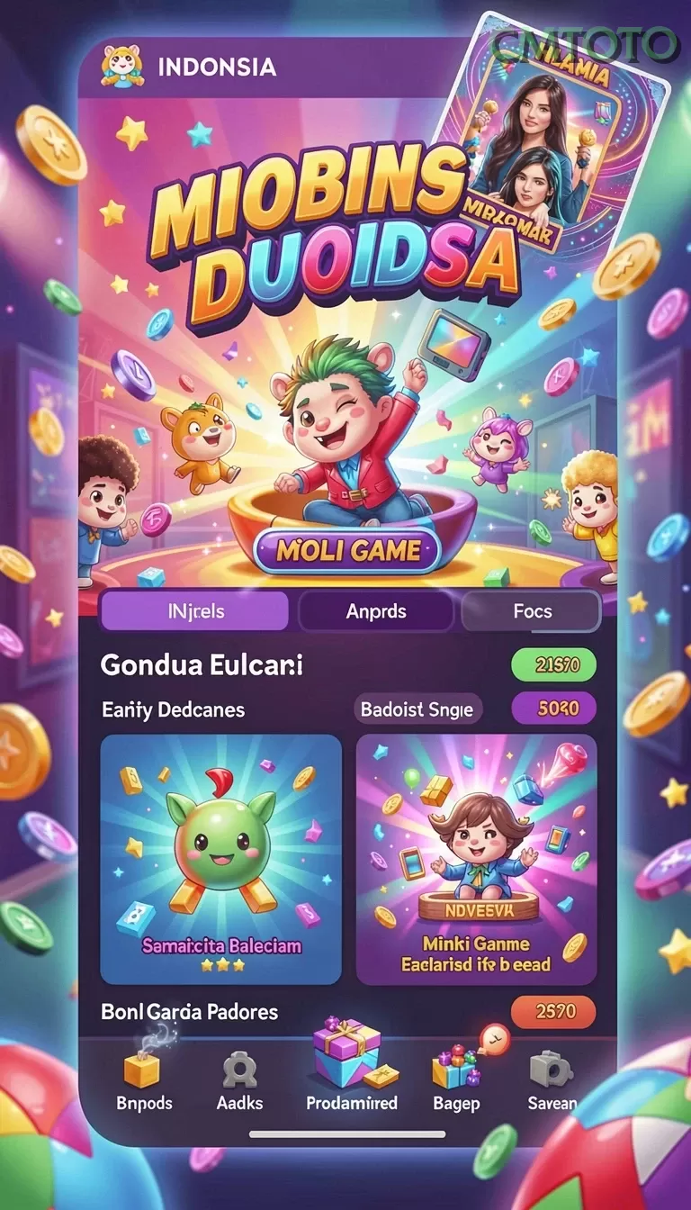 Cuplikan layar OMUTOGEL — menu navigasi
